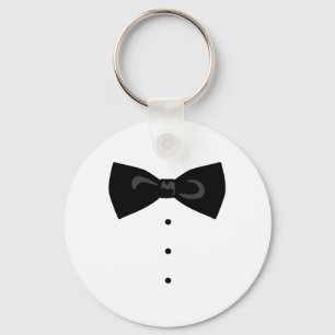Black Bowtie Keychain