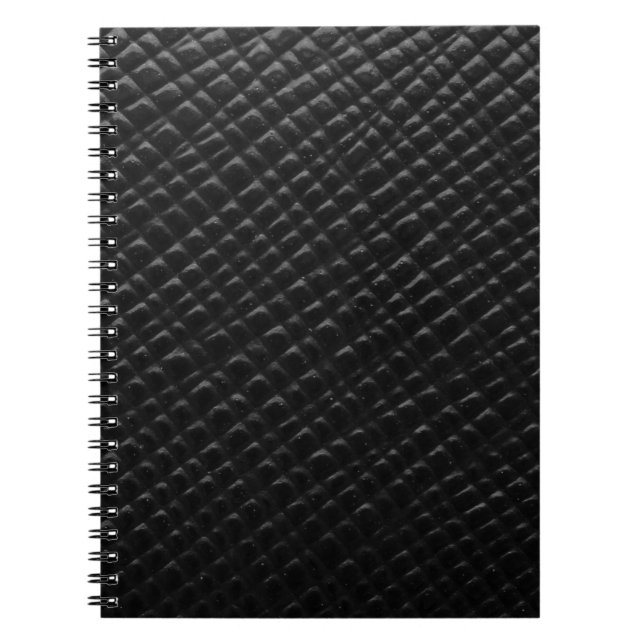Black box leather  notebook (Front)
