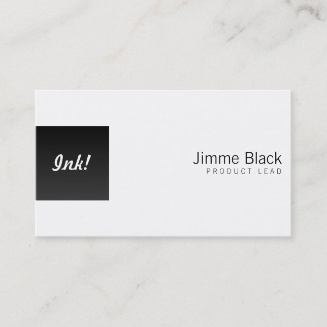 Black Box Left One Business Card (Front)