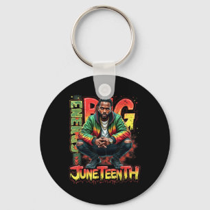 Black Boy Big Juneteenth Energy Pride Freedom Desi Keychain