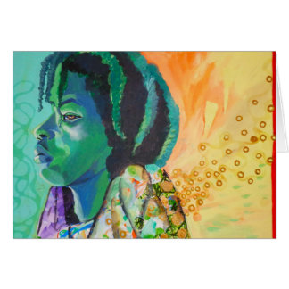 Black Boy Dreaming Card