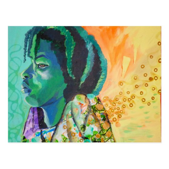 Black Boy Dreaming Postcard
