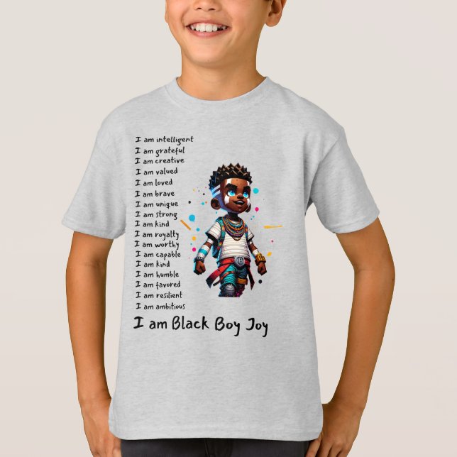 Black Boy-Joy-01 T-shirt Relaxé (Devant)