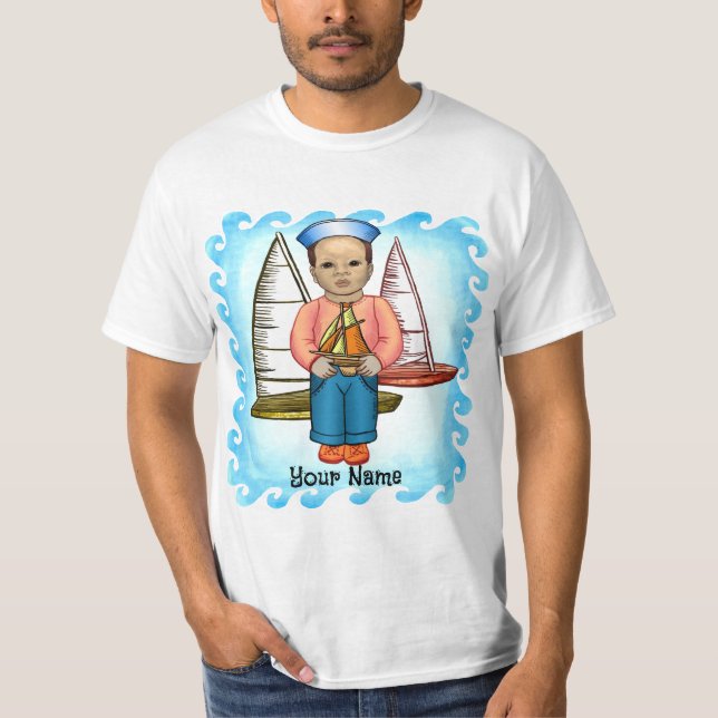 Black Boy Sailor T-Shirt (Front)