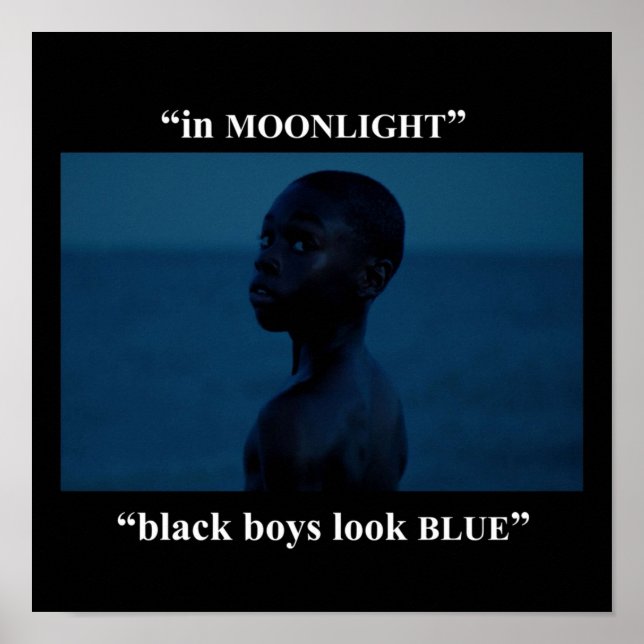 black boys look blue poster (Front)