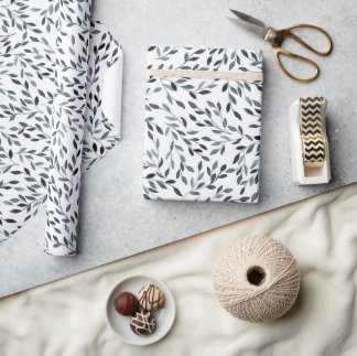 Black Branches Wrapping Paper