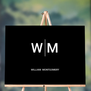 Black Branded Logo   Corporate Business Company Acrylic Sign