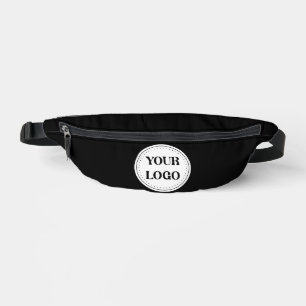 Black Branded Logo Corporate Business Company Ba Fanny Pack