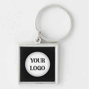 Black Branded Logo   Corporate Business Company Ba Keychain