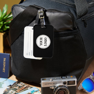Black Branded Logo | Corporate Business Company Ba Luggage Tag