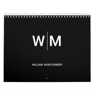Black Branded Logo   Corporate Business Company Calendar
