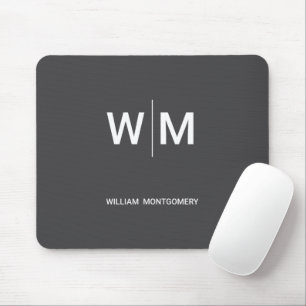 Black Branded Logo   Corporate Business Company Mouse Pad