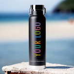 Black Branded Thor Water Bottle with Business Logo<br><div class="desc">Easily personalize this stainless steel black water bottle with your own business logo, tagline, recipient name, or other custom text. This Thor Copper Vacuum Insulated Bottle is designed for hot or cold drinks. Encouraging the use of reusable water bottles in your office can save costs on disposable cups and be...</div>