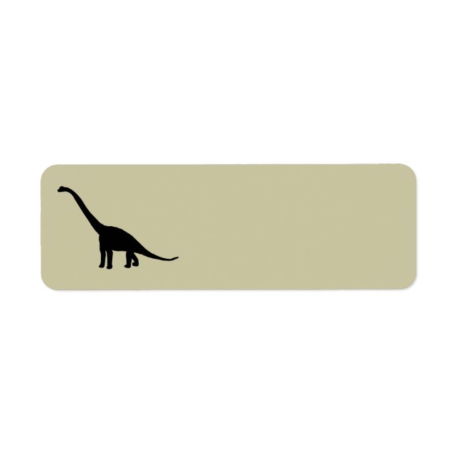 Black Brontosaurus Dinosaur Shadow Dino (Front)