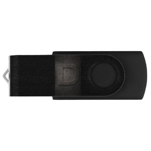 Black Bronze Metal D Monogram USB USB Flash Drive