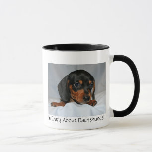 Black/Brown Dachshund Pup Mug