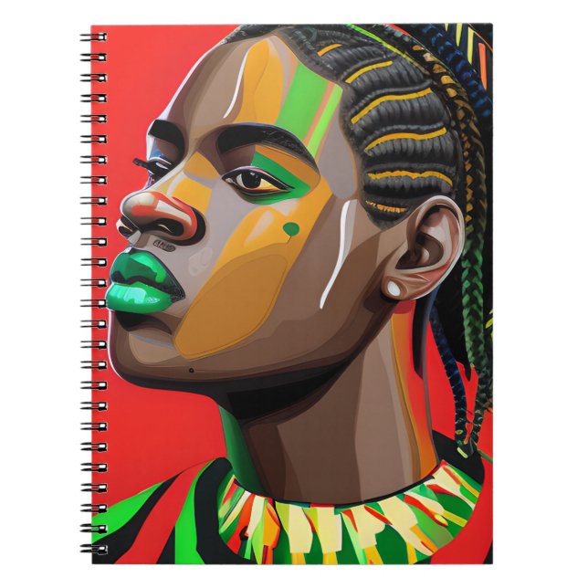 Black Bruh Melanin Dad Juneteenth King African Son Notebook (Front)
