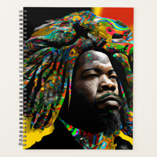 Black Bruh Melanin Dad Juneteenth King African Son Planner