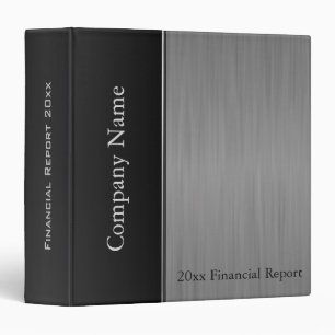 Black Brush Steel Company Style Binder