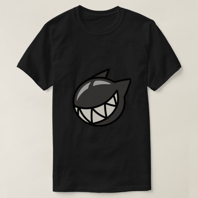 Black Bubble Gum Cat T-Shirt (Design Front)