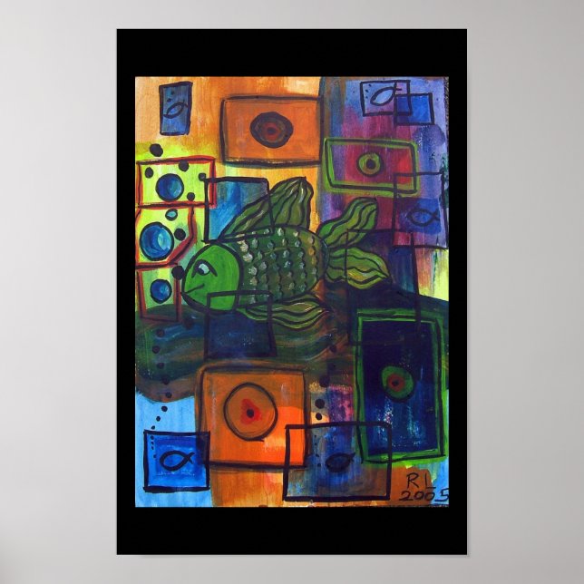 black bubbles poster (Front)