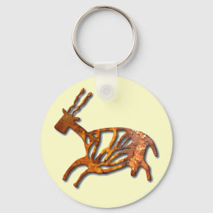 Black Buck - rust Keychain