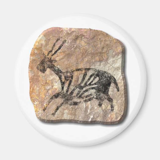 Black Buck - stone Magnet (Front)