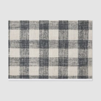 Black buffalo check background for decoupage tissue paper