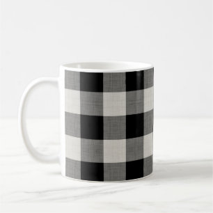 Black Buffalo Check Modern Farmhouse Coffee Mug