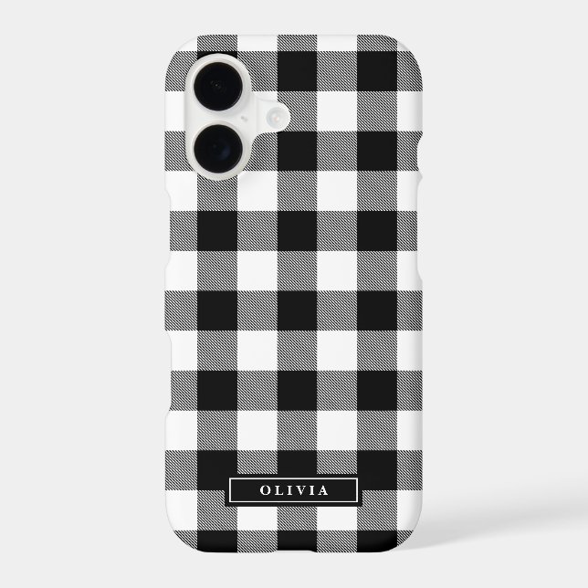 Black Buffalo Plaid Pattern Name (Back)