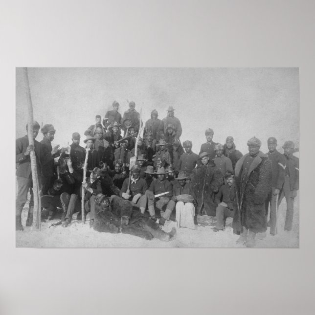 Black "Buffalo Soldiers" of the 25th Infantry Poster (Front)