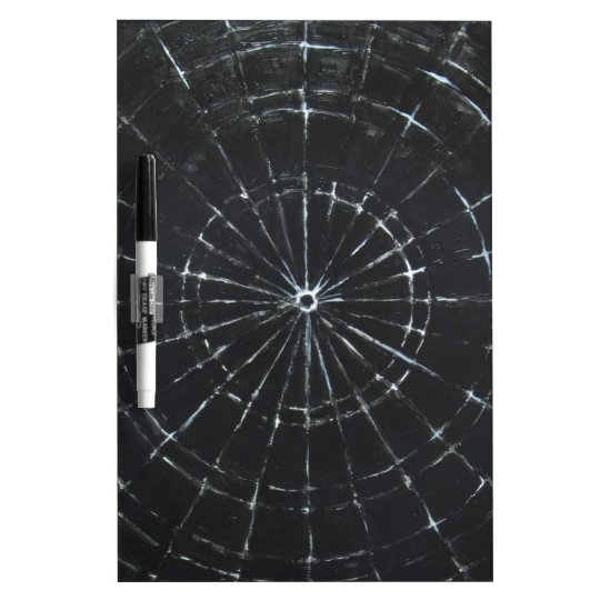 Black Bull's Eye (black minimalism) Dry Erase Board