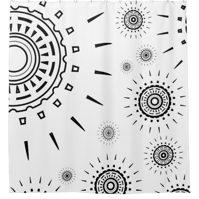 Black Burst Patterns on White (Front)