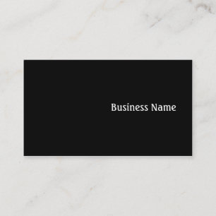 Black Business Card