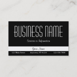 Black Business Card