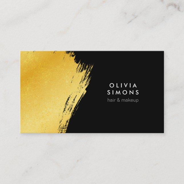 Black business card (Front)