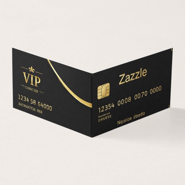 Black Business Card Custom (Outside)