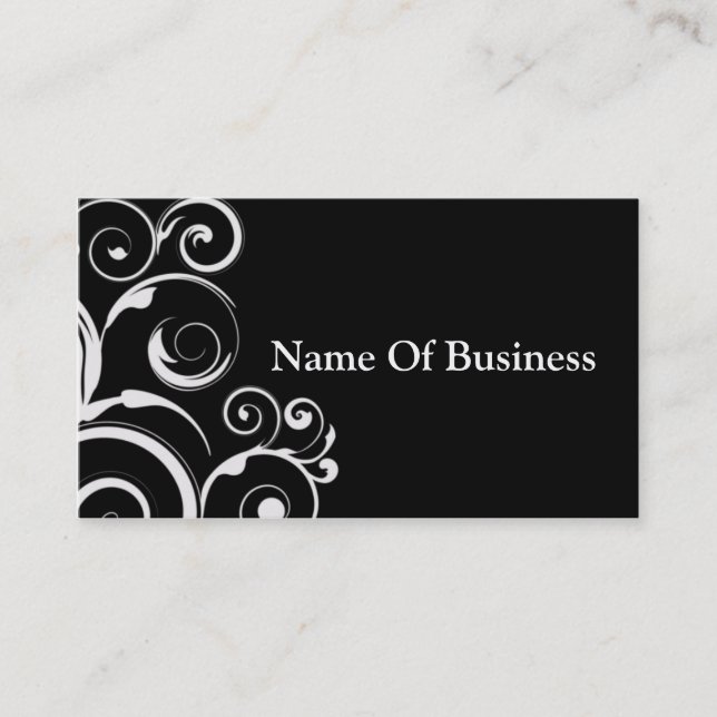 Black Business Cards (Front)