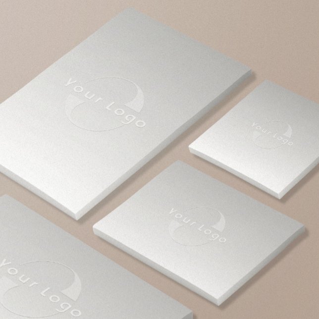 Black Business logo Company Promotional Custom Post-it Notes (Creator Uploaded)