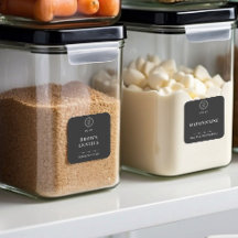 Black Business Logo Kitchen Pantry Food Storage