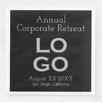 Black Business or Corporate Event Custom Logo