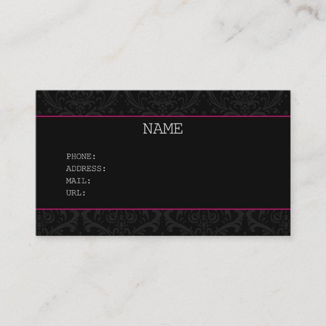 BLACK  BUSINESSCARD BUSINESS CARD (Front)