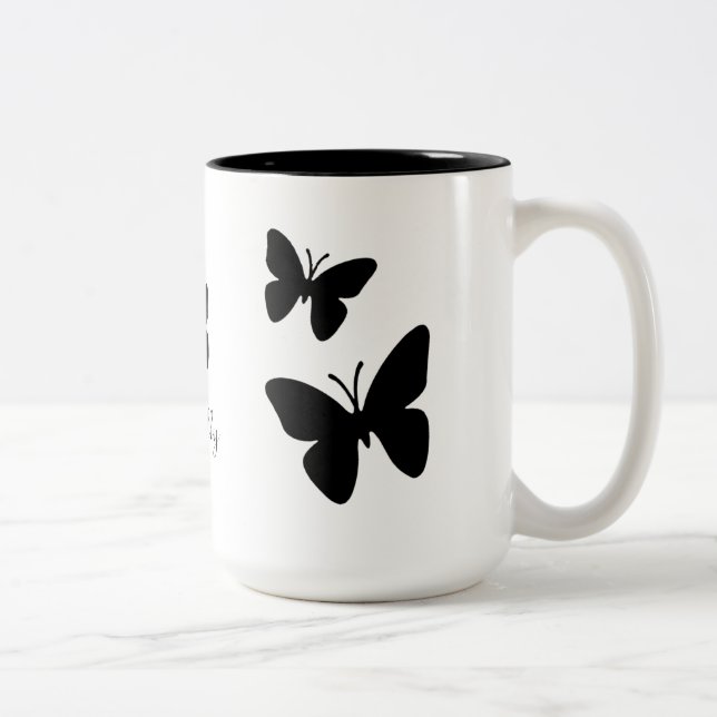 Black Butterflies - Mug (Right)