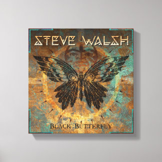 Black Butterfly Artwork on Canvas Print