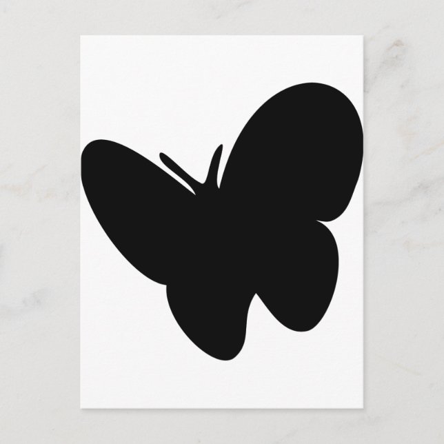 black butterfly - butterflies postcard (Front)