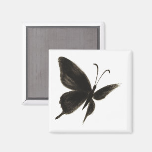 Black Butterfly – Elegant Winged Design on Magnet