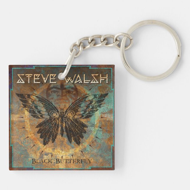 Black Butterfly Keychain (Back)