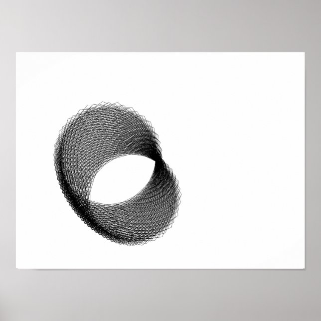 Black Butterfly Math Bi-Perspective Poster (Front)