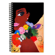 Black Butterfly -  Spiral Notebook