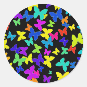 Black Butterfly Stickers